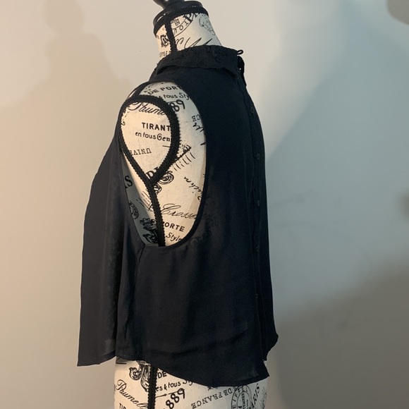 Free People Black Lacey top Size: S/P - Picture 7 of 12